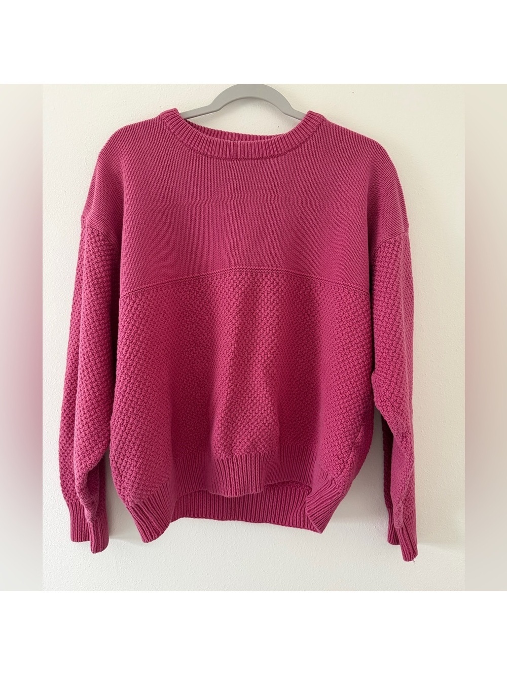 VINTAGE Eddie Bauer Gorpcore Indie Sleaze Cotton Knit Crewneck Sweater large